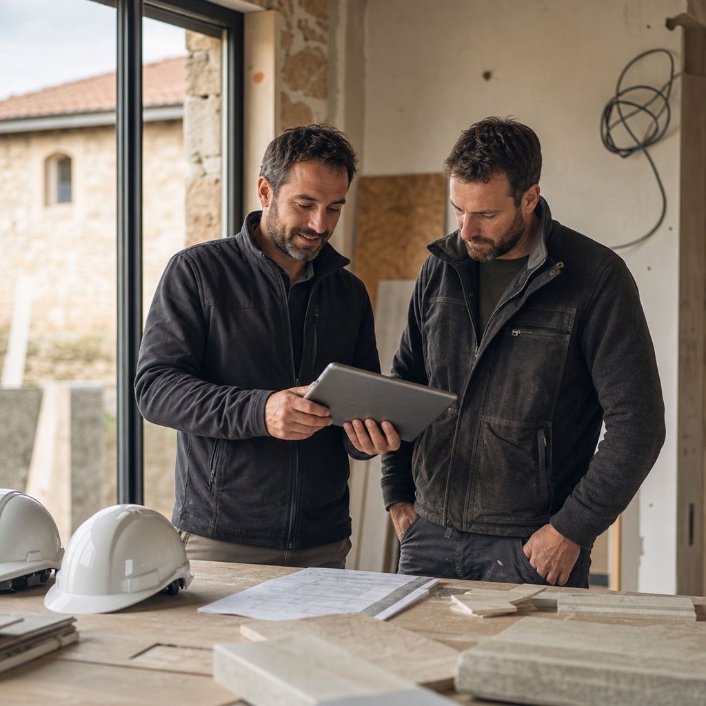 Collaboration terrain et outils digitaux BTP